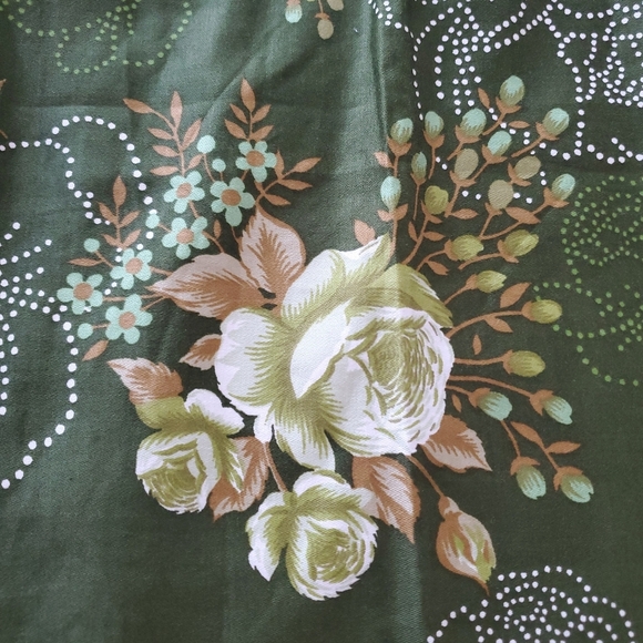 Vintage Design House Apron Oshare Kappogi Floral Cottagecore Retro Fall 60s 70s - Picture 11 of 11